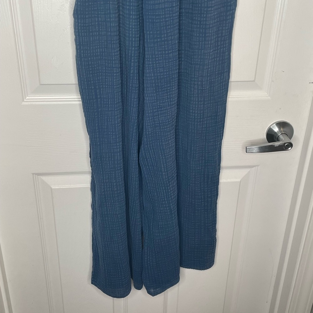 Daily Practice The Aster Pants Gauzy Wide Leg Pants in Sun Drenched Blue M - Picture 6 of 15
